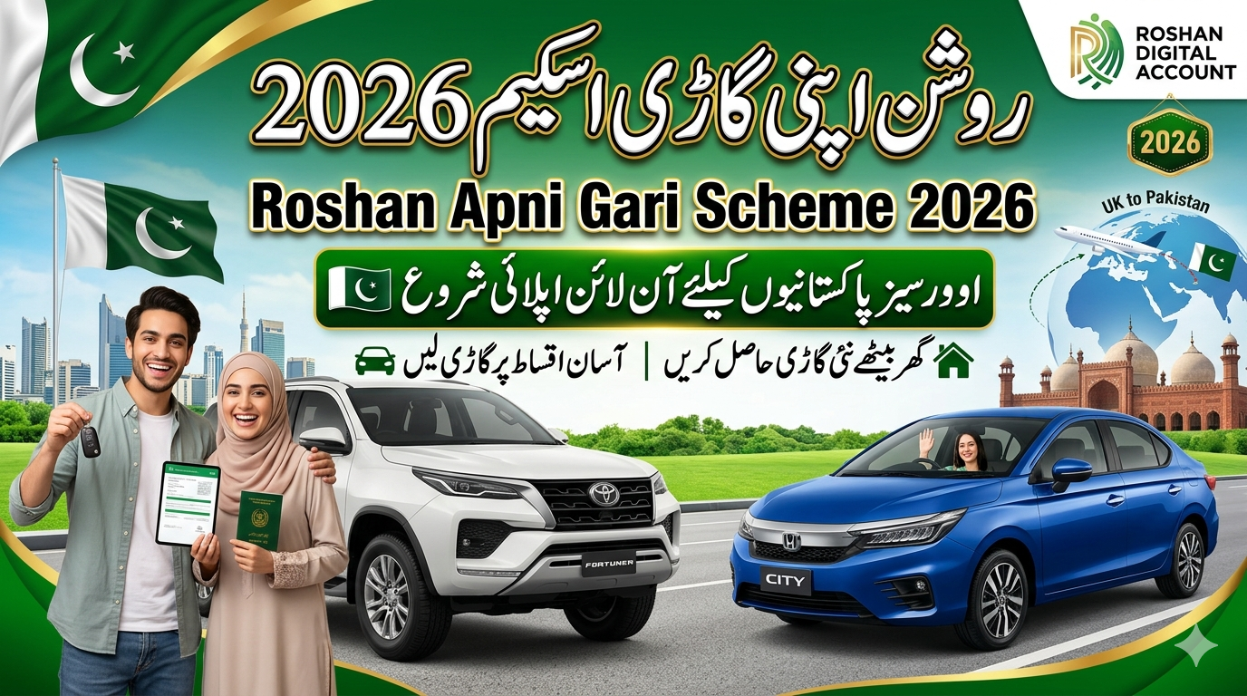 Roshan Apni Gari Scheme for Overseas Pakistanis 2026 Apply Online